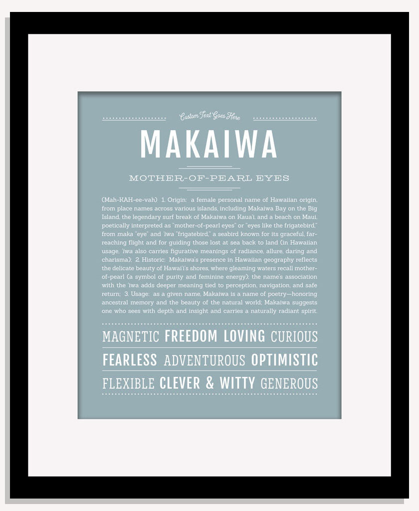 Makaiwa | Name Art Print