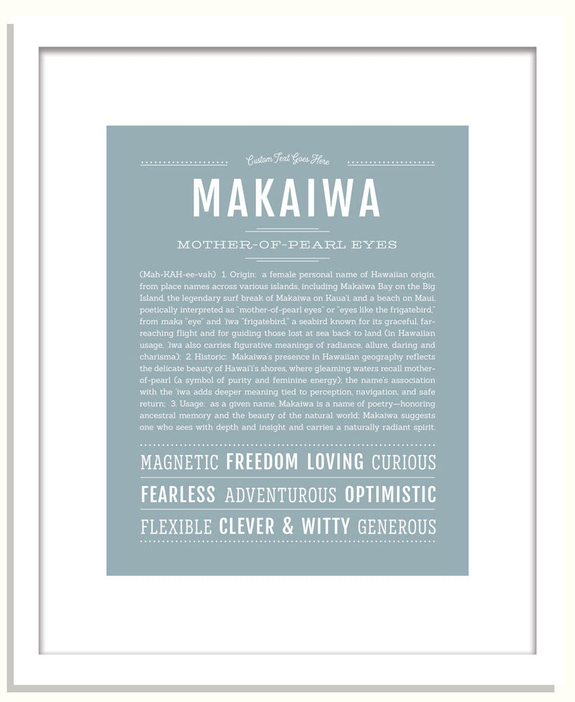 Makaiwa | Name Art Print