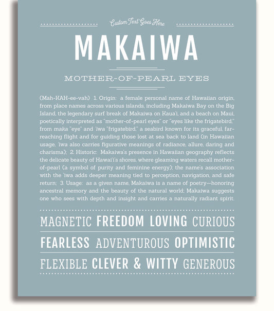 Frame Options | Powder Blue | White Frame, Matted