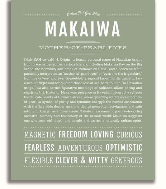 Frame Options | Sage | White Frame, Matted