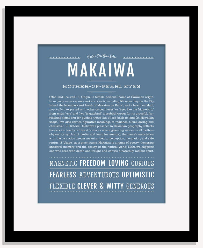 Makaiwa | Name Art Print