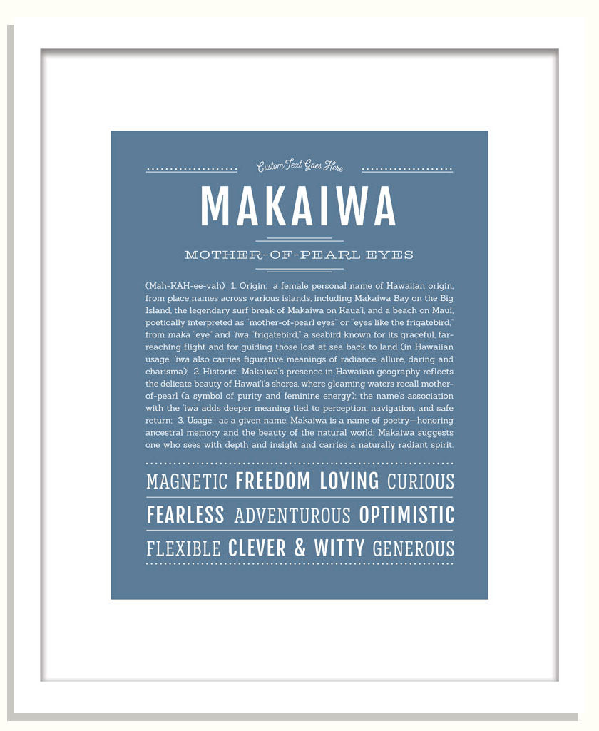 Makaiwa | Name Art Print