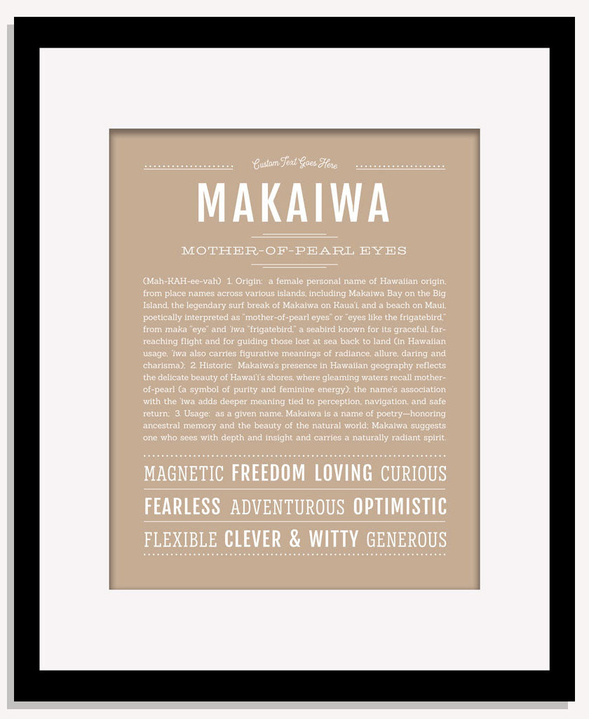Makaiwa | Name Art Print