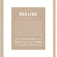 Makaiwa | Name Art Print