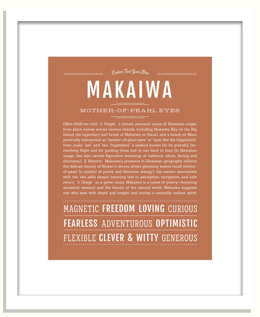 Makaiwa | Name Art Print