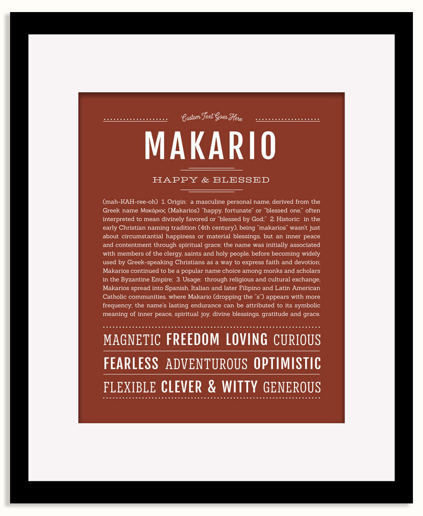 Frame Options | Bordeaux | Black Frame, Matted