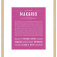 Frame Options | Dark Pink | Maple Frame, Matted