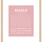Frame Options | Dusty Rose | Maple Frame, Matted