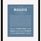 Frame Options | Steele Blue | Black Frame, Matted
