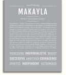 Makayla | Name Art Print – Name Stories