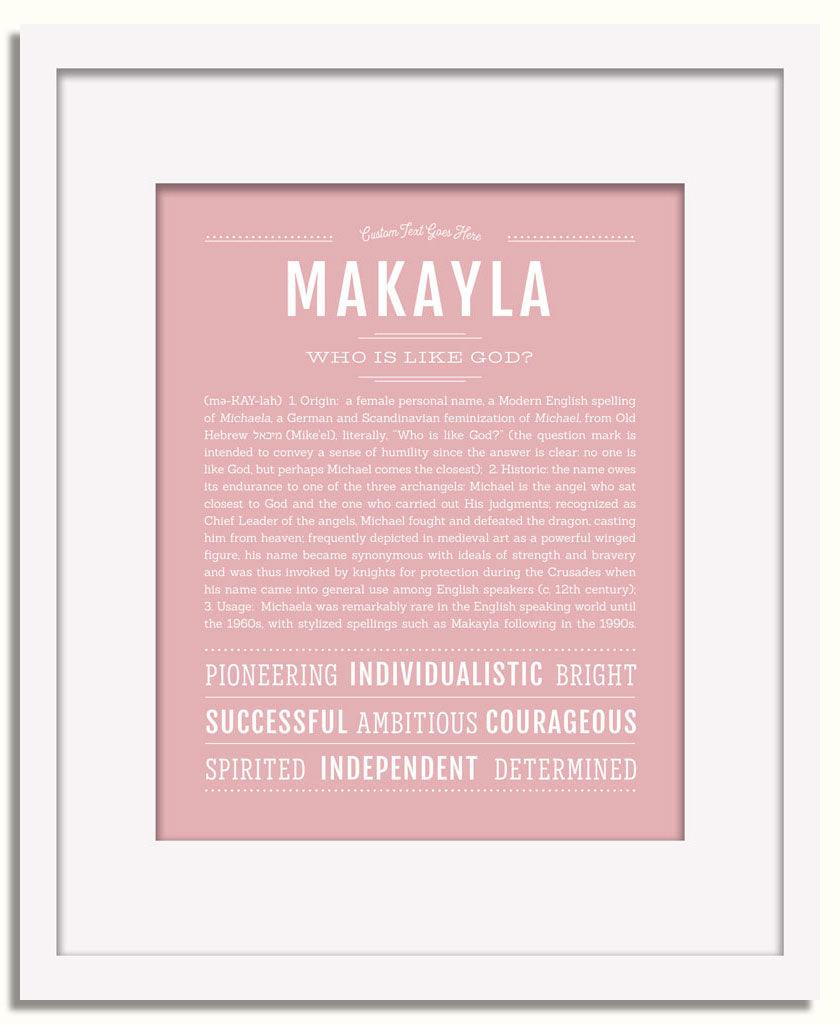 Makayla | Name Art Print - Personalized Custom Gifts – Name Stories