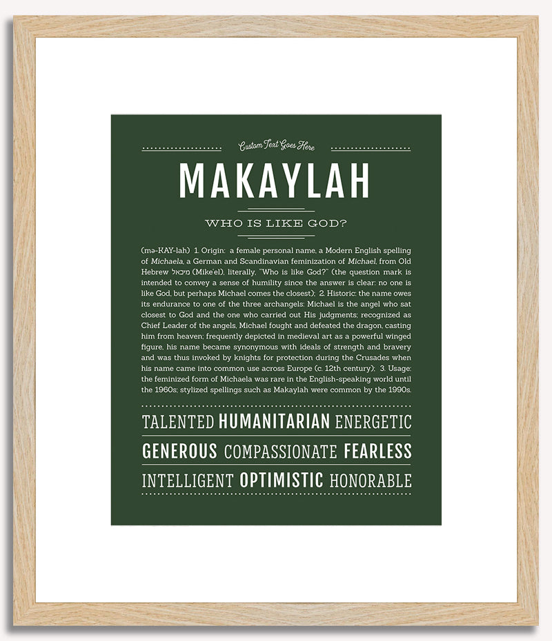 Makaylah | Name Art Print