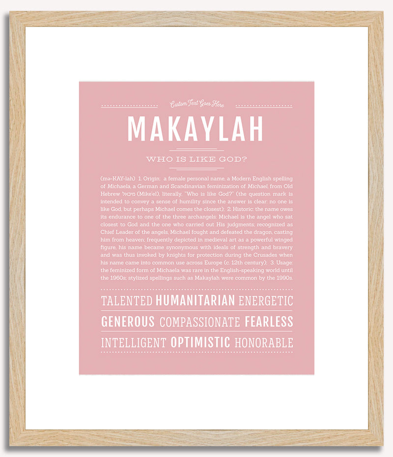 Makaylah | Name Art Print