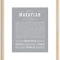 Makaylah | Name Art Print