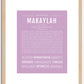 Makaylah | Name Art Print