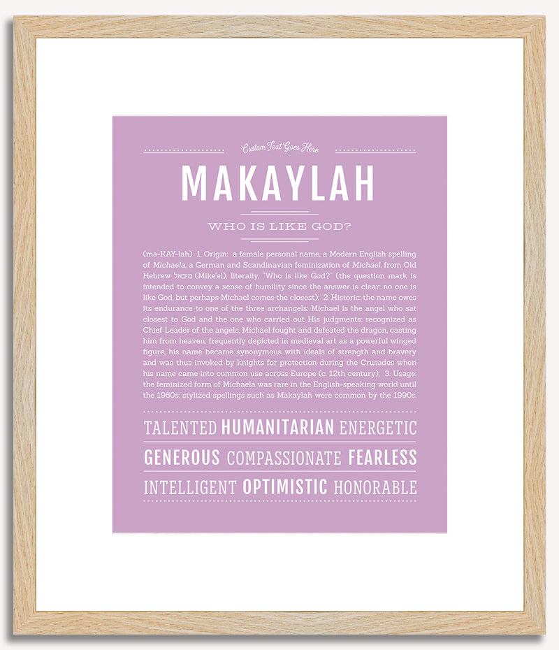 Makaylah | Name Art Print