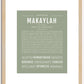 Makaylah | Name Art Print