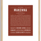 Makenna | Name Art Print