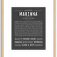 Makenna | Name Art Print