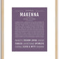 Makenna | Name Art Print