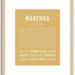 Makenna | Name Art Print