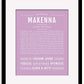 Frame Options | Lilac | Black Frame, Matted