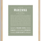 Makenna | Name Art Print