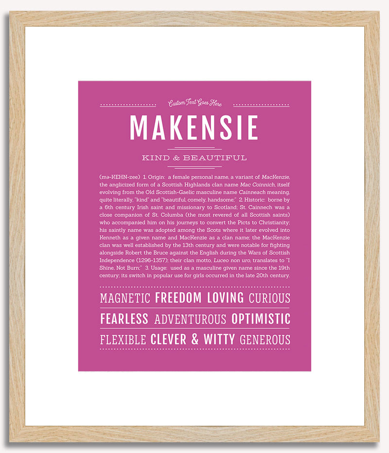 Makensie | Name Art Print