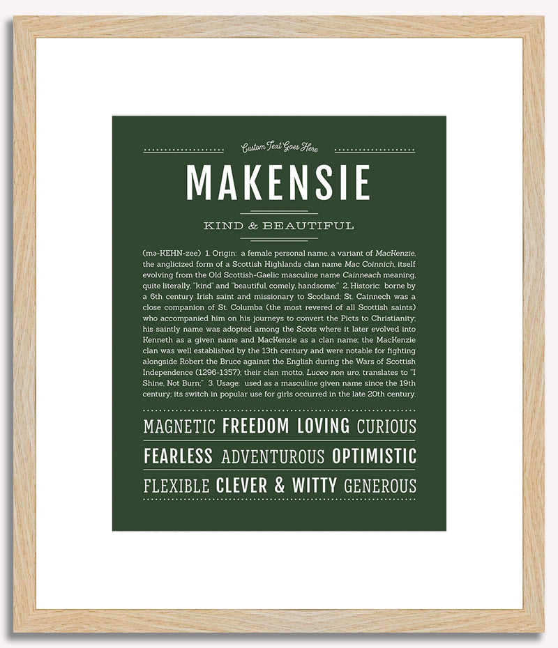 Makensie | Name Art Print