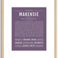 Makensie | Name Art Print