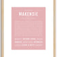 Makensie | Name Art Print