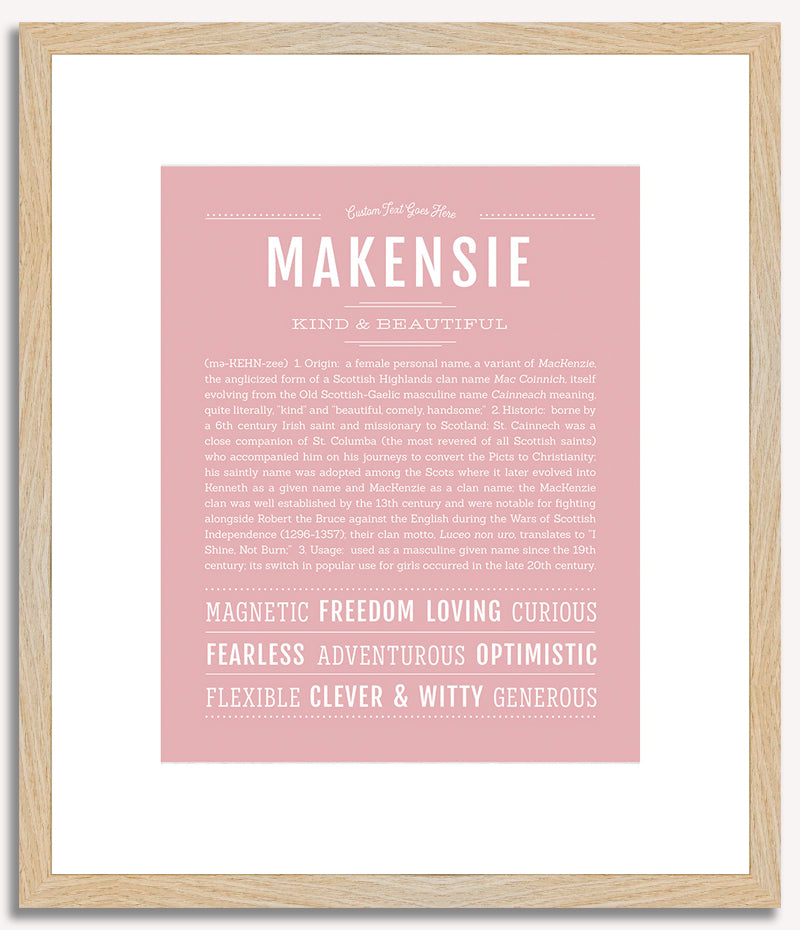 Makensie | Name Art Print