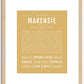 Makensie | Name Art Print