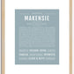 Makensie | Name Art Print