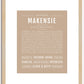 Makensie | Name Art Print