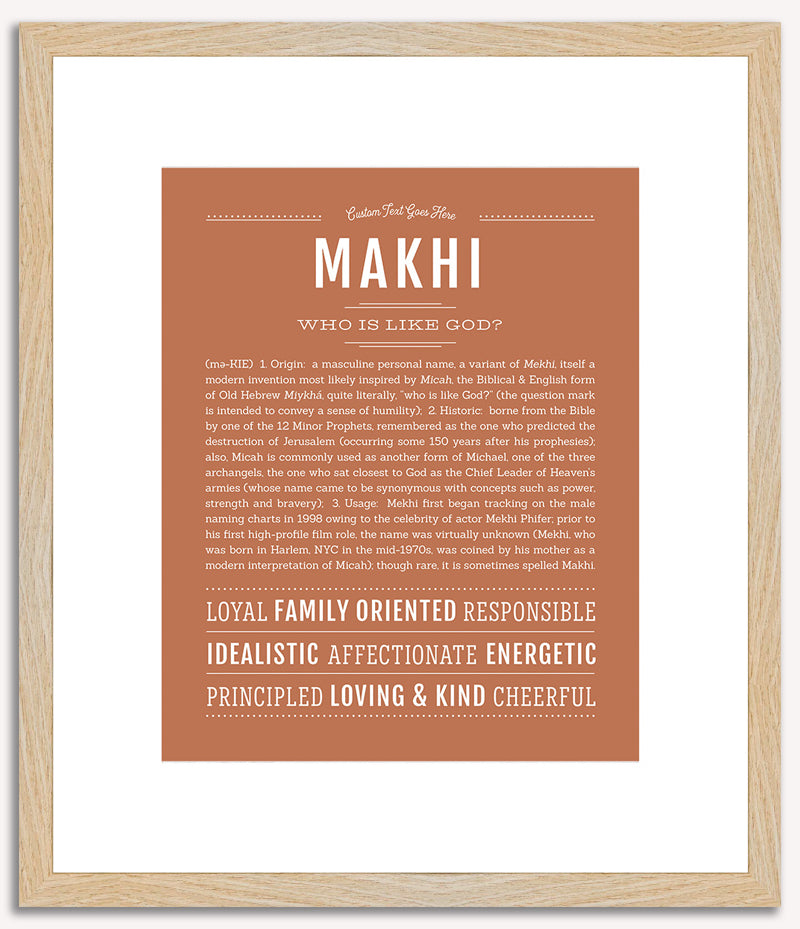 Makhi | Name Art Print