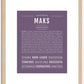 Maks | Name Art Print