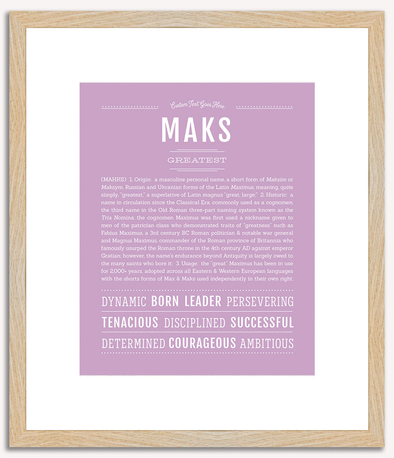 Maks | Name Art Print