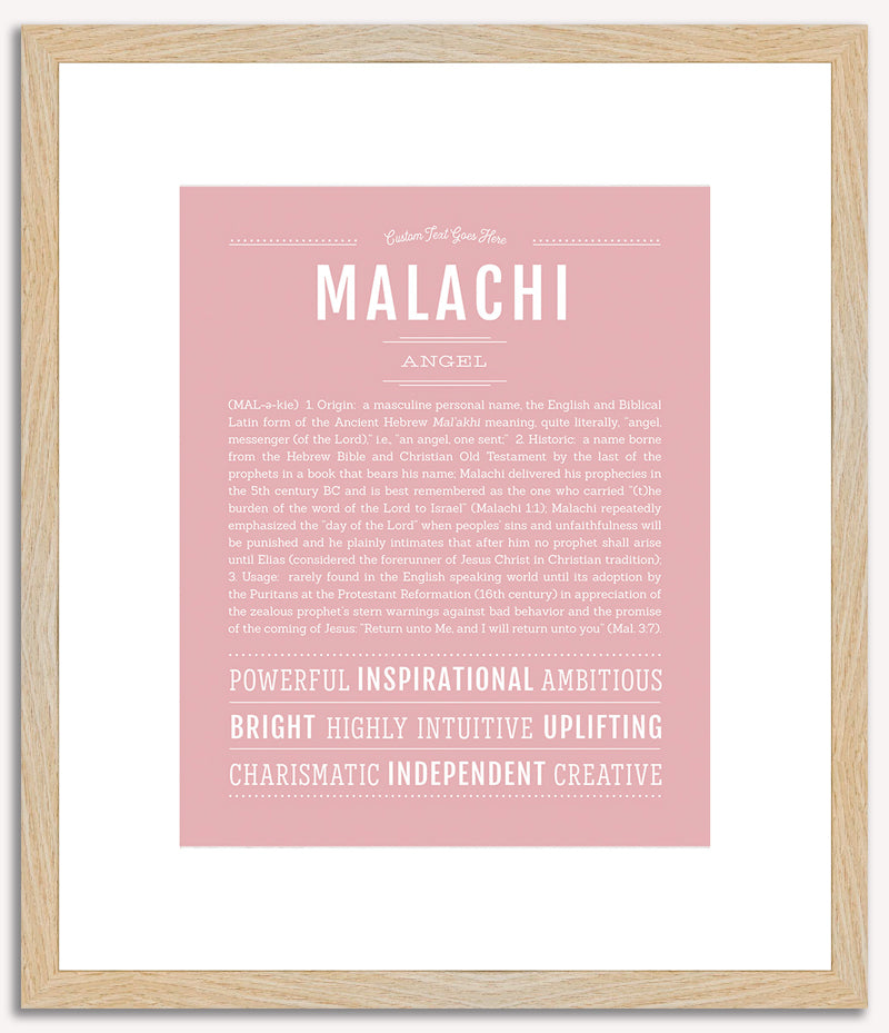 Malachi | Name Art Print