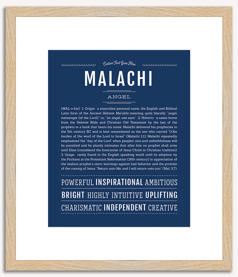 Malachi | Name Art Print