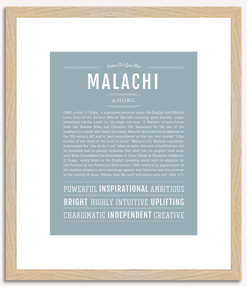 Malachi | Name Art Print