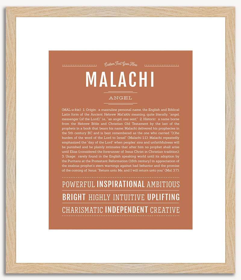 Malachi | Name Art Print