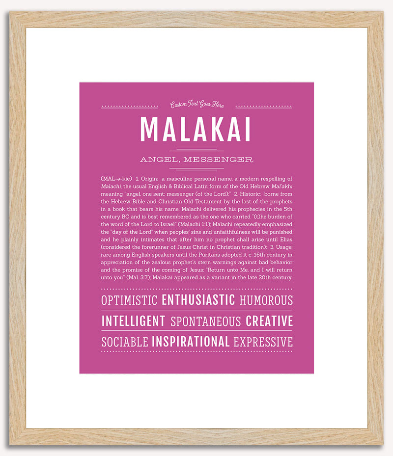 Malakai | Name Art Print