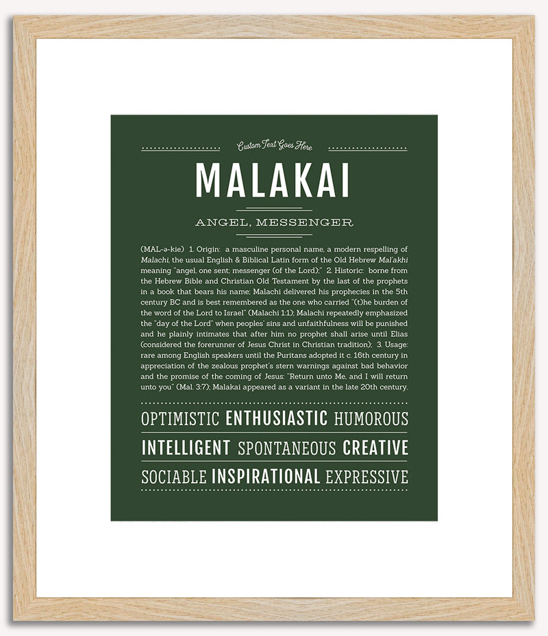 Malakai | Name Art Print