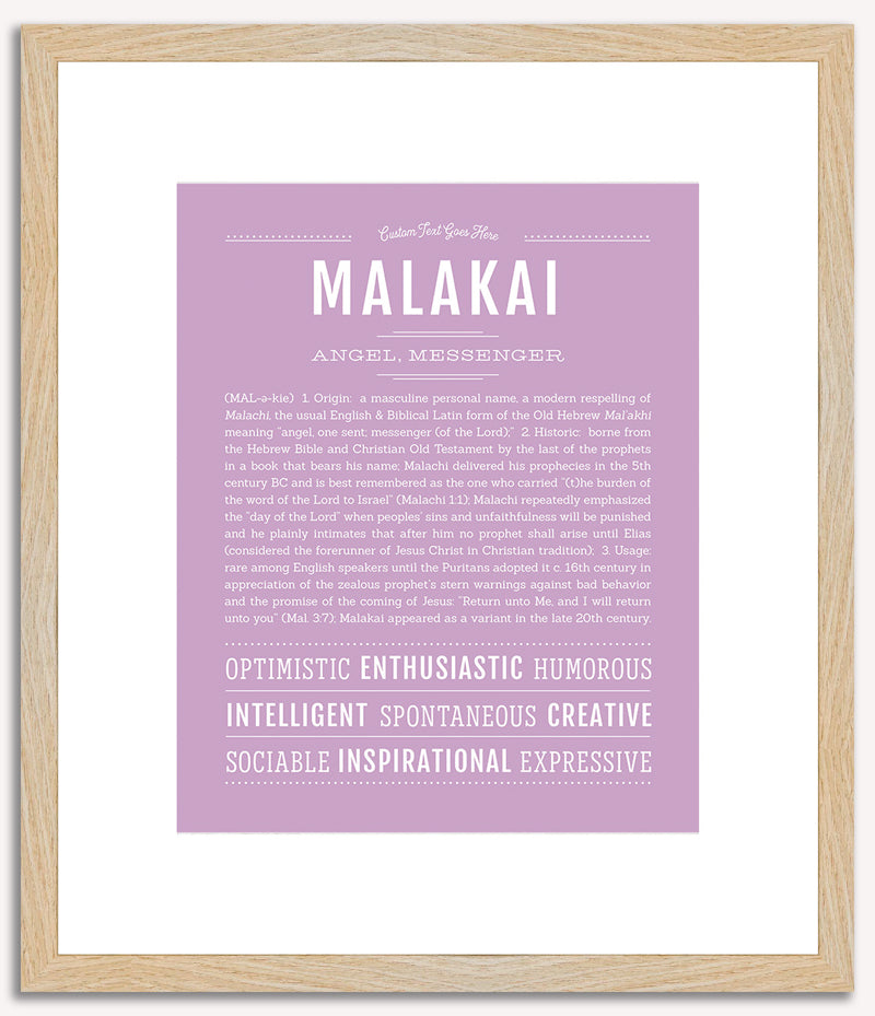 Malakai | Name Art Print