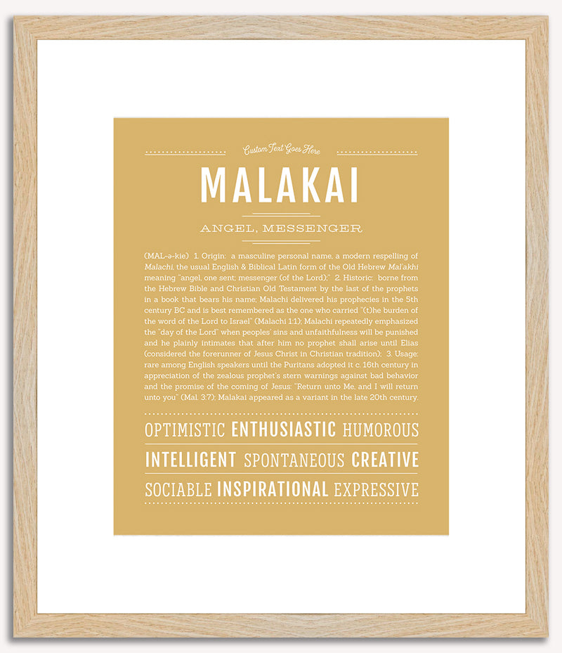 Malakai | Name Art Print