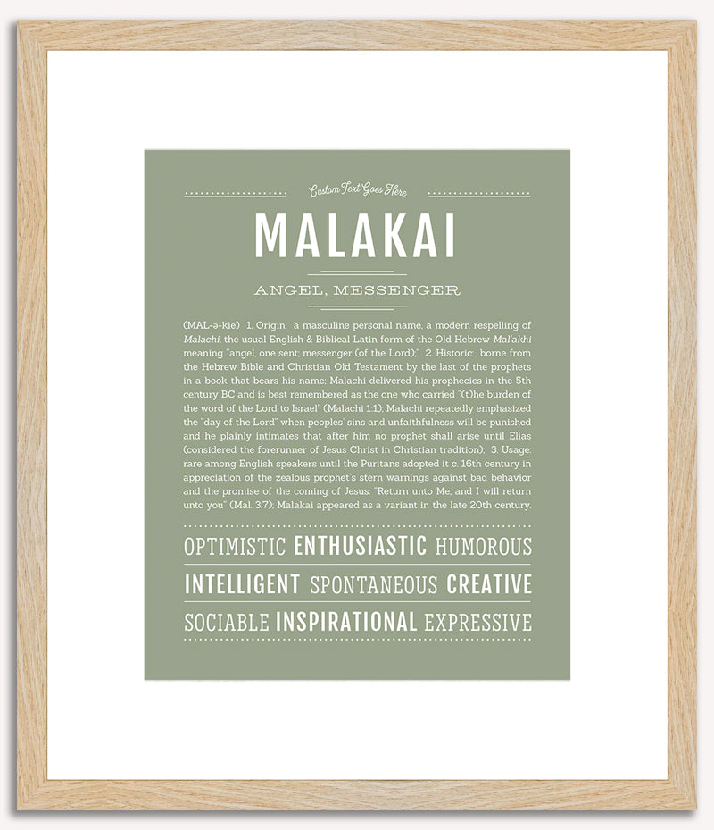 Malakai | Name Art Print