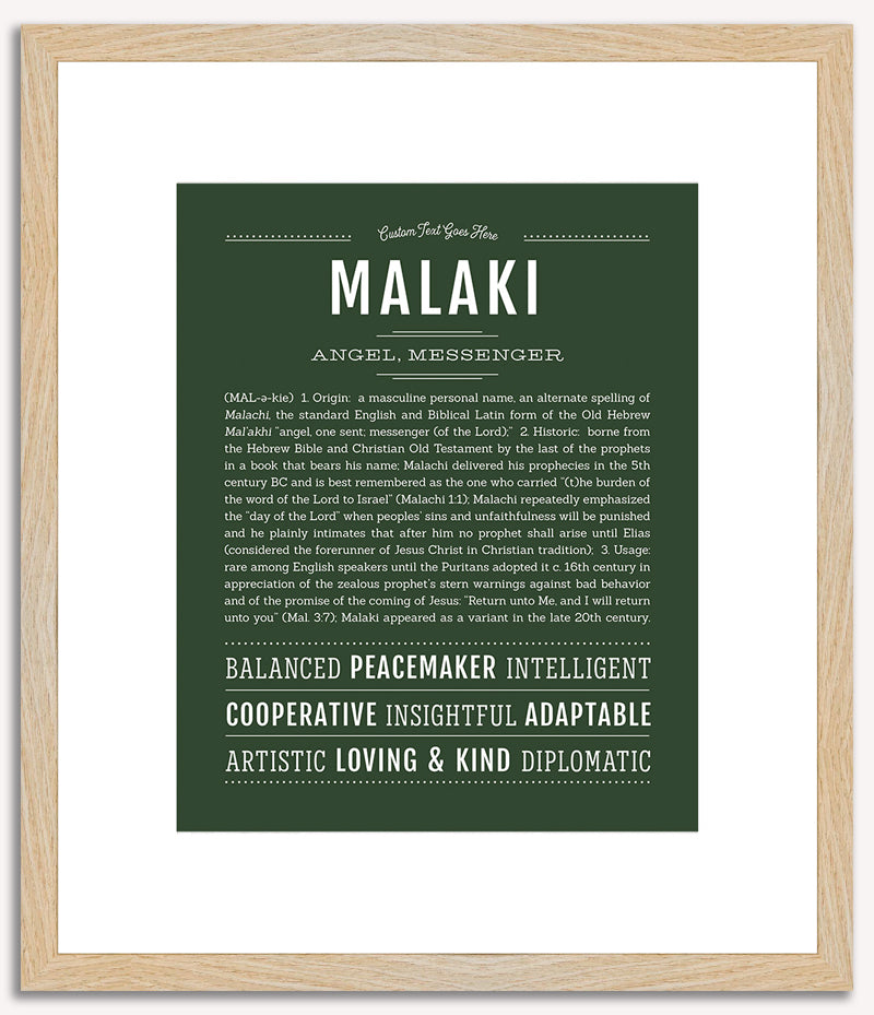 Malaki | Name Art Print