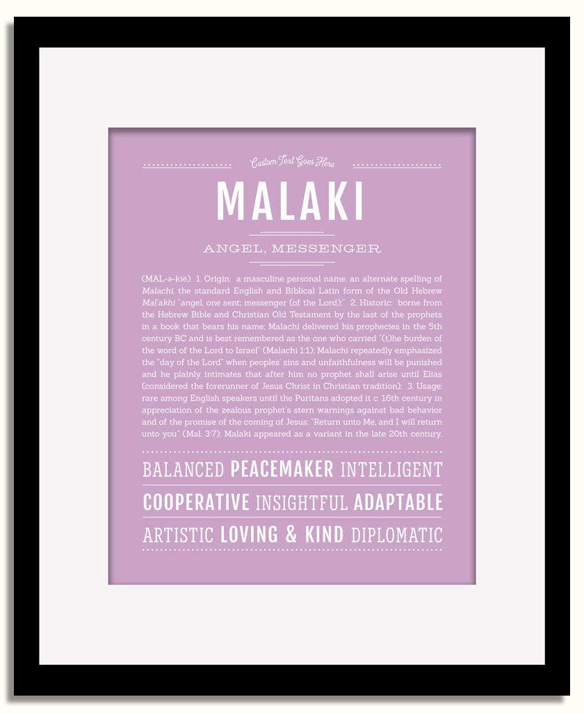 Frame Options | Lilac | Black Frame, Matted