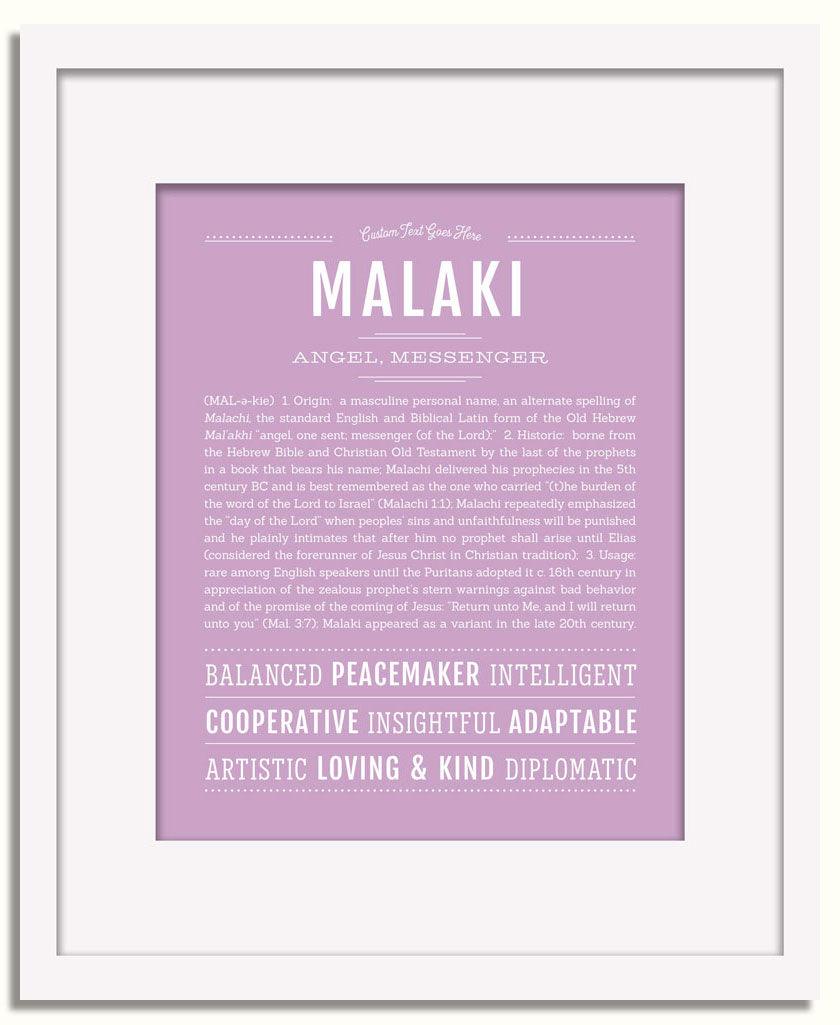 Frame Options | Lilac | White Frame, Matted